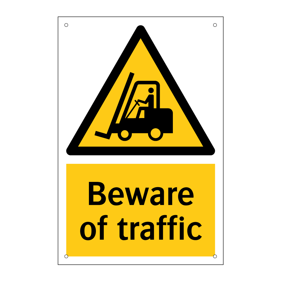 Beware of traffic