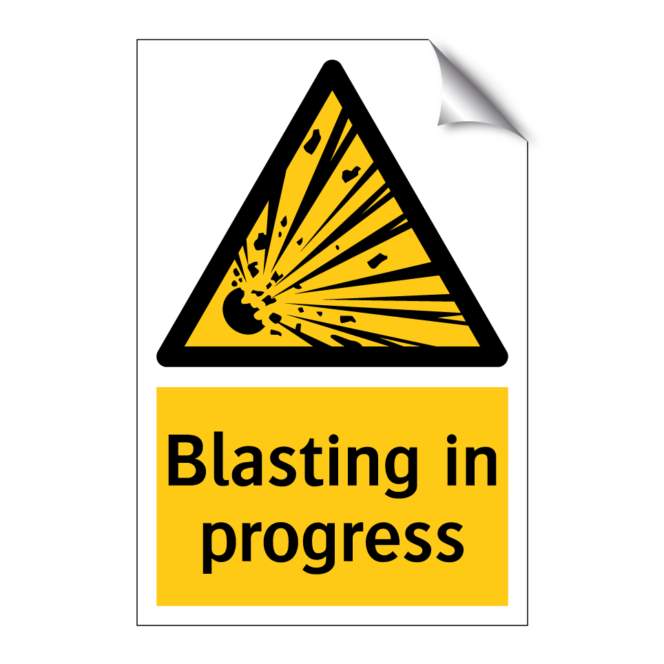 Blasting in progress