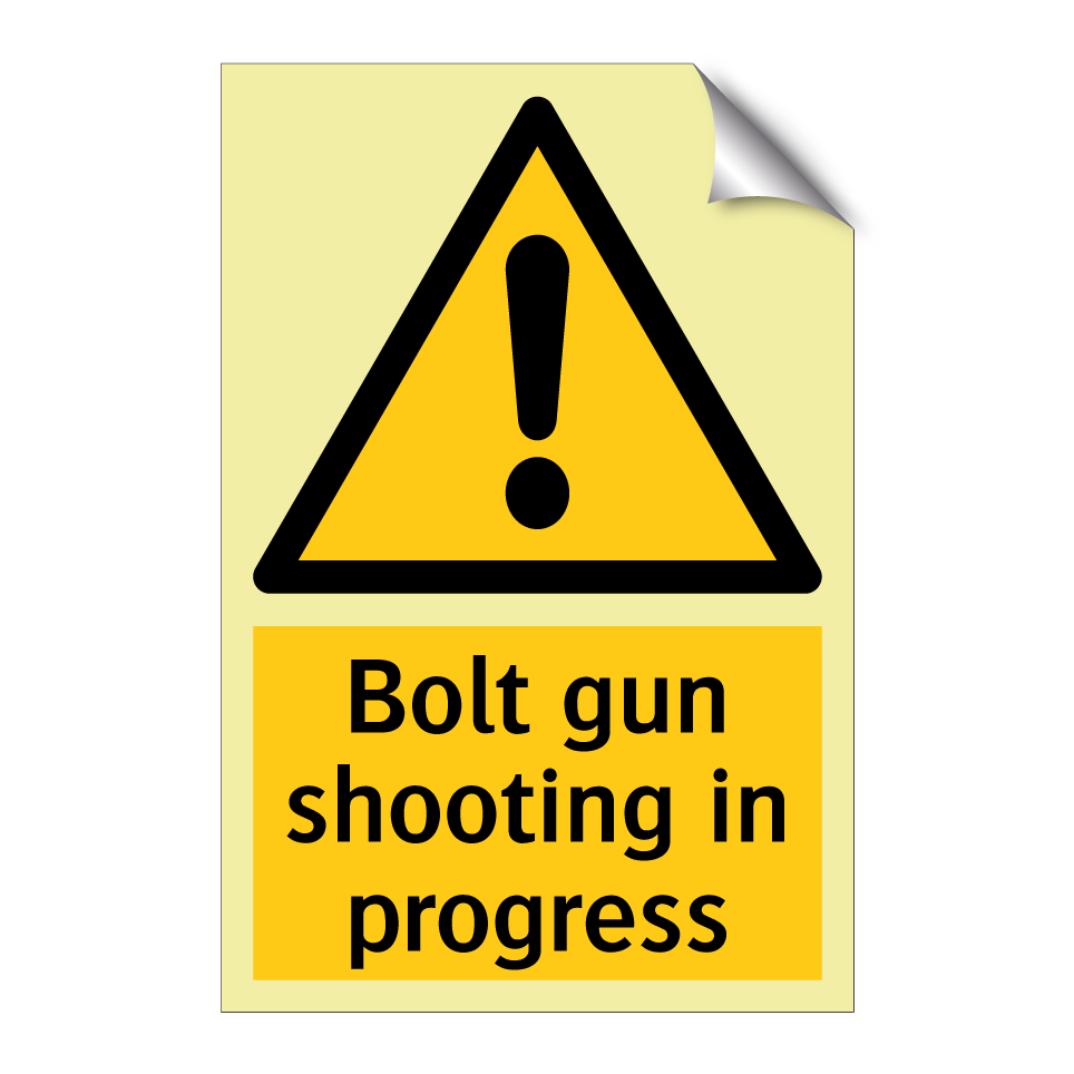 Bolt gun shooting in progress