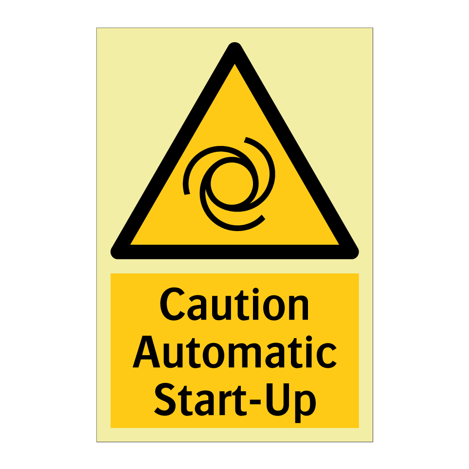 Caution Automatic Start-Up