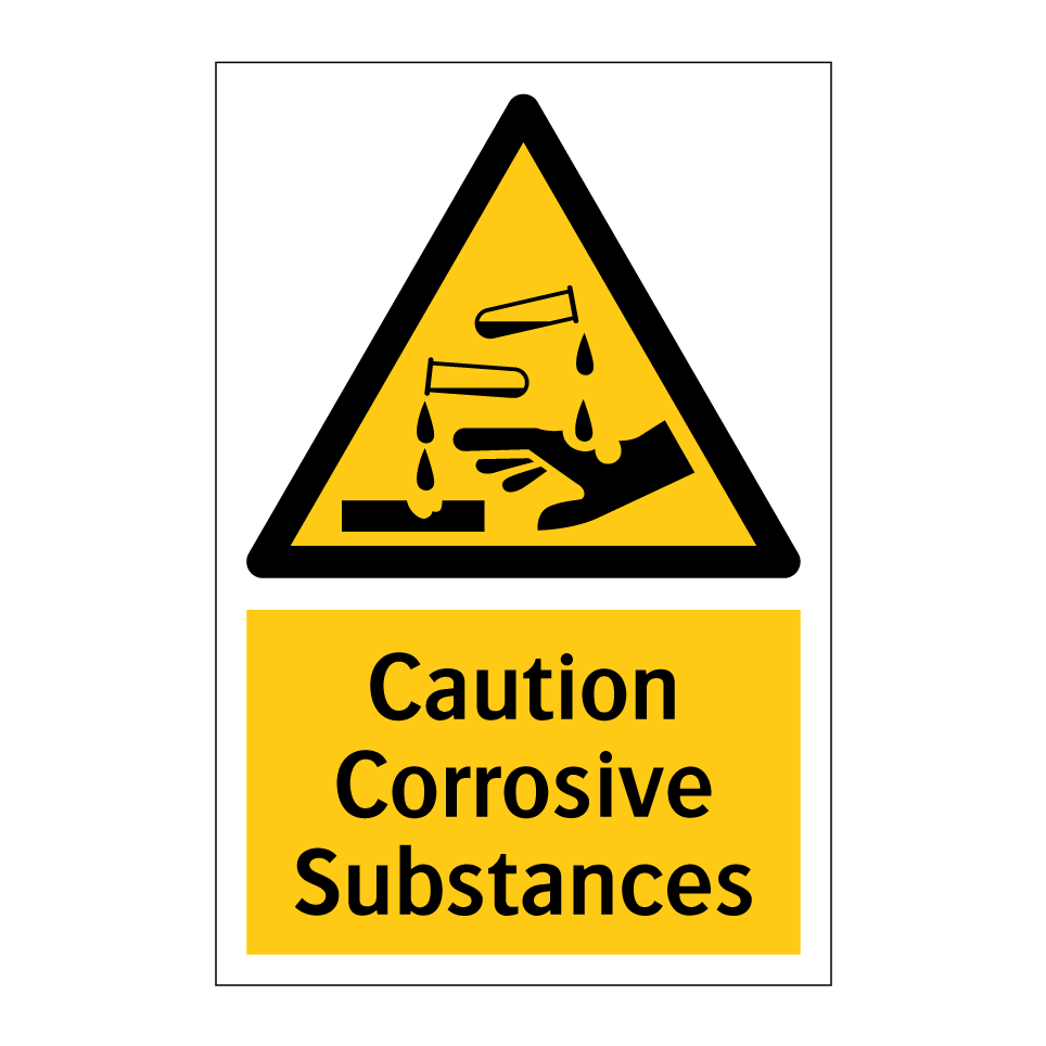 Caution Corrosive Substances
