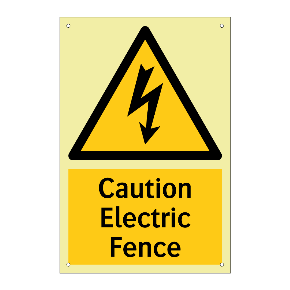 Caution Electric Fence