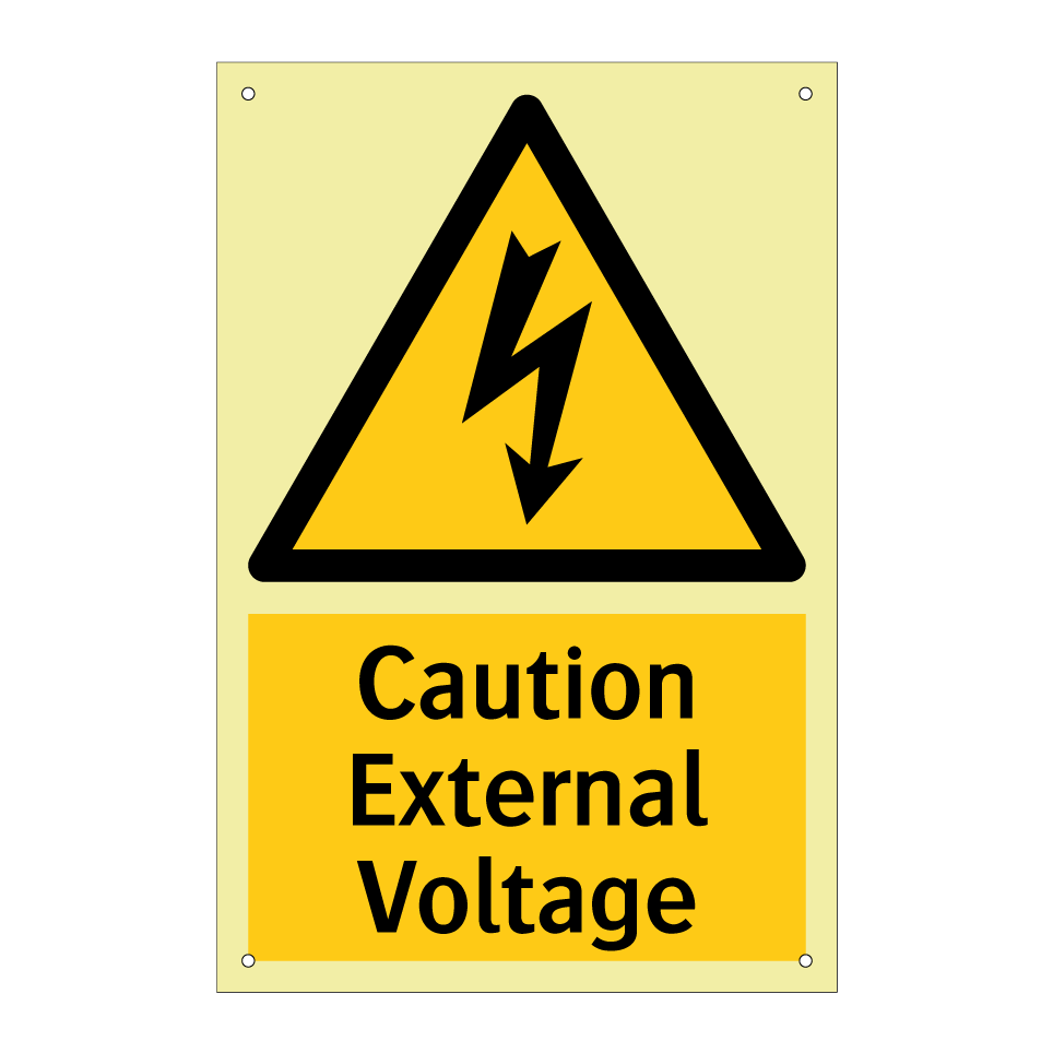 Caution External Voltage