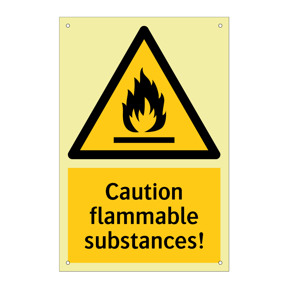Caution flammable substances!