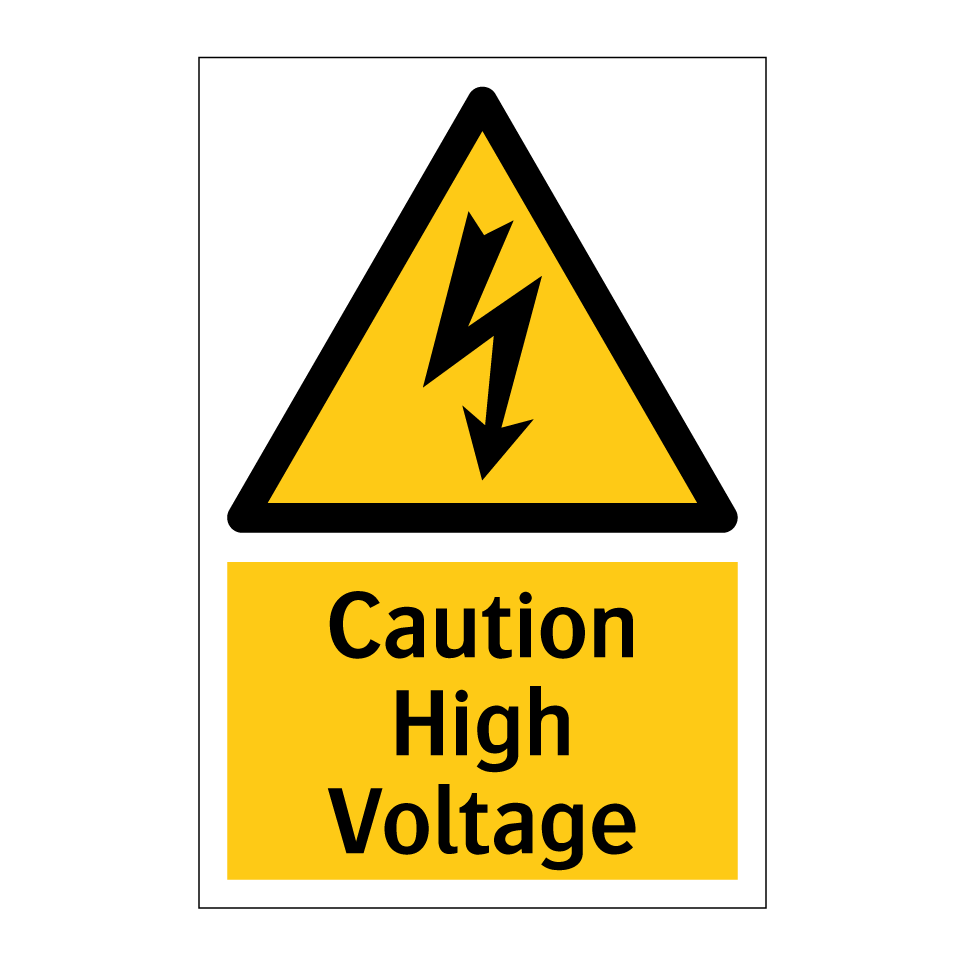 Caution High Voltage