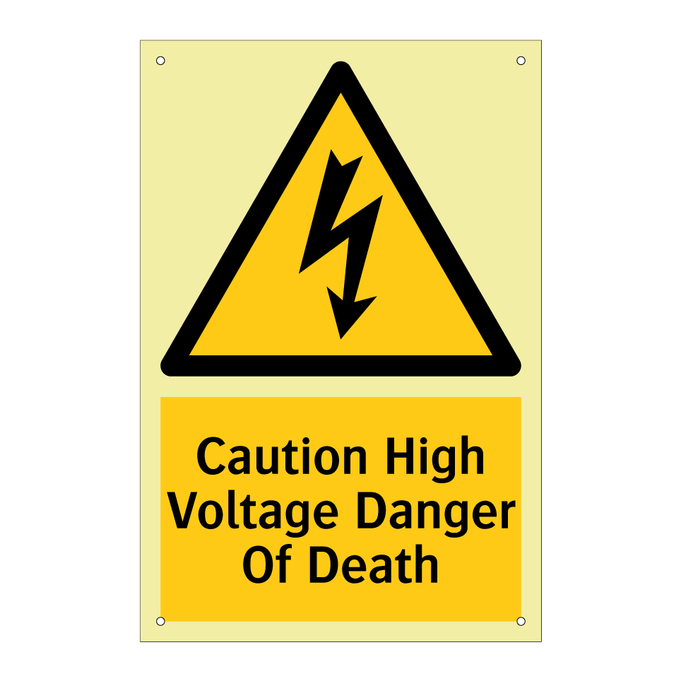Caution High Voltage Danger Of Death