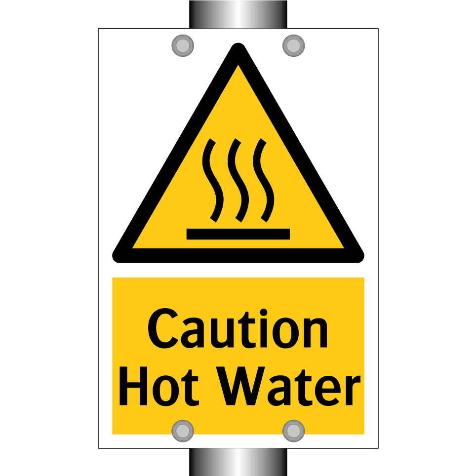 Caution Hot Water