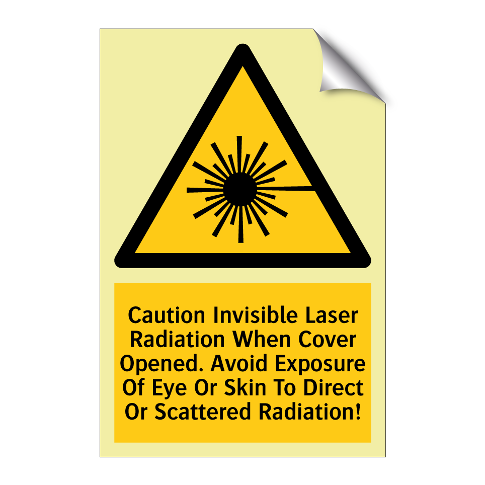 Caution Invisible Laser Radiation When Cover Opened. Avoid Exposure Of Eye Or Skin To Direct Or Scattered Radiation!
