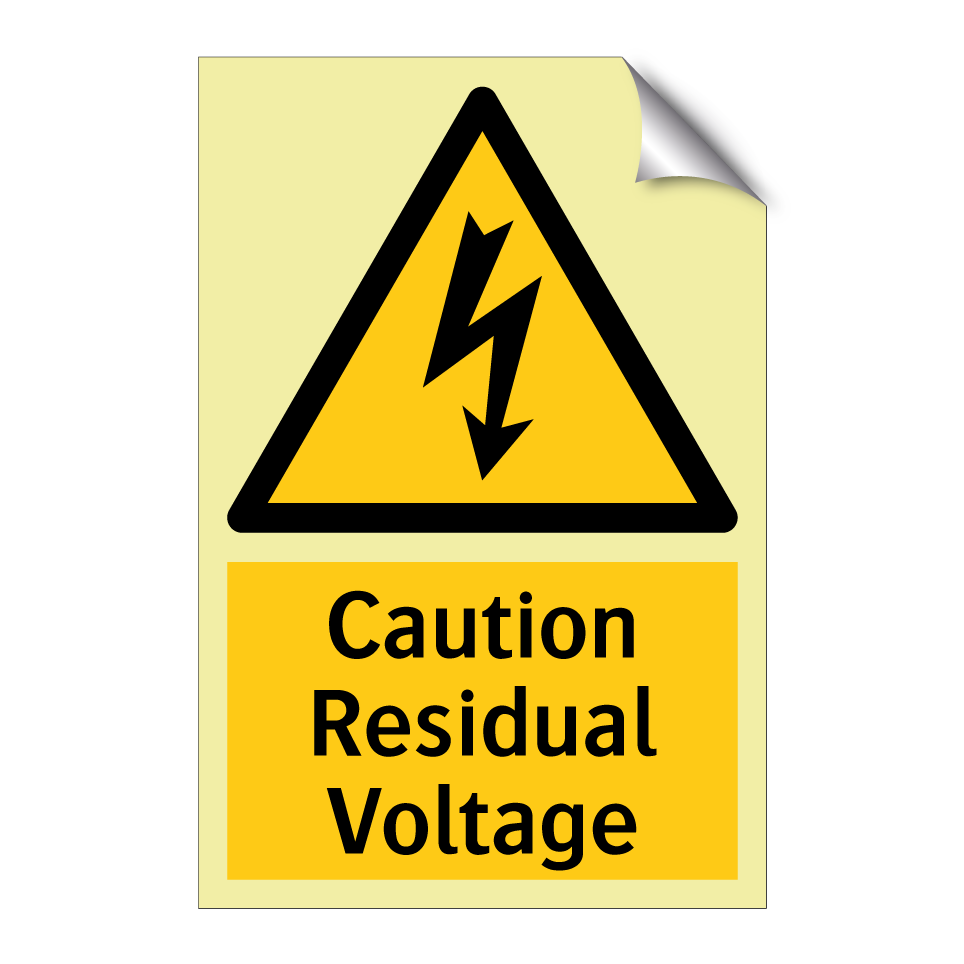 Caution Residual Voltage