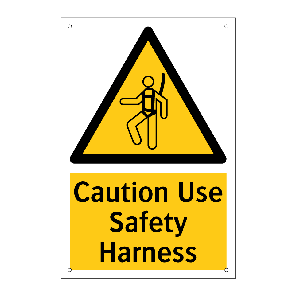 Caution Use Safety Harness