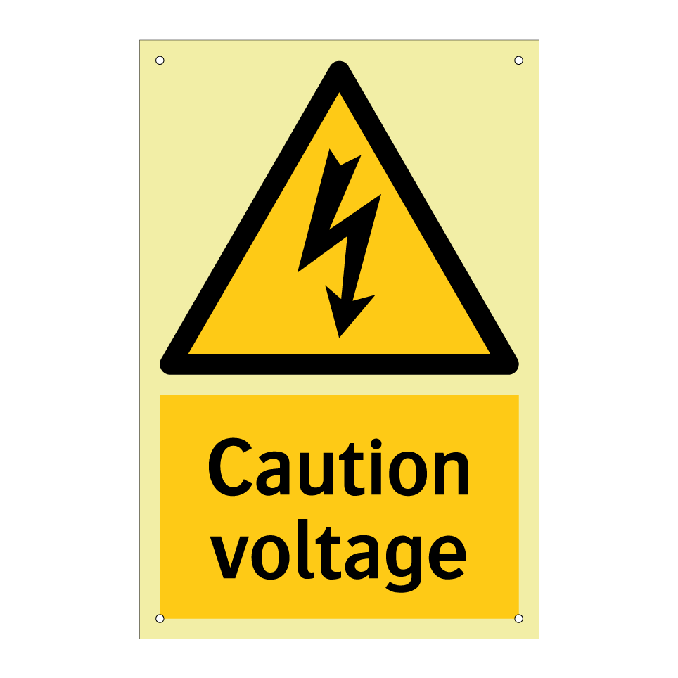 Caution voltage