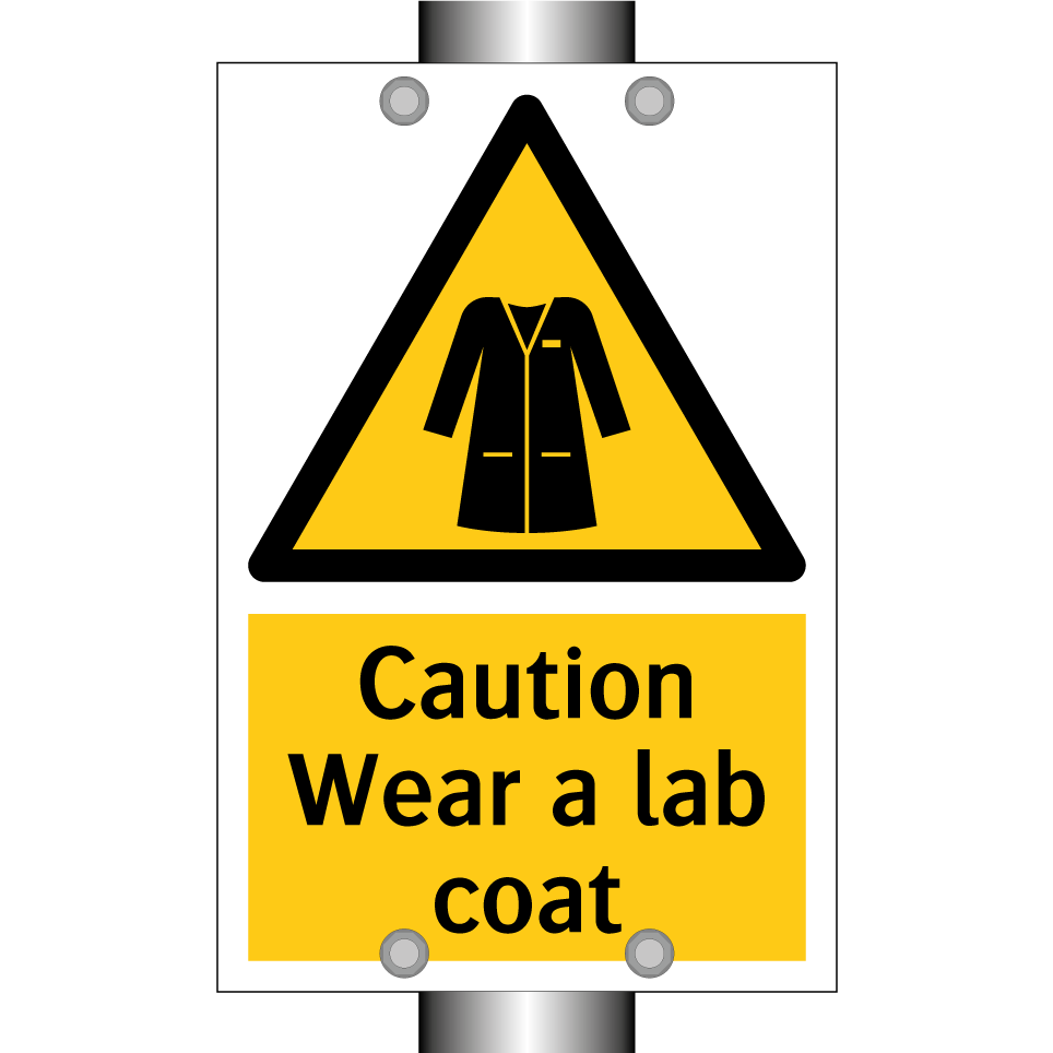 Caution Wear a lab coat