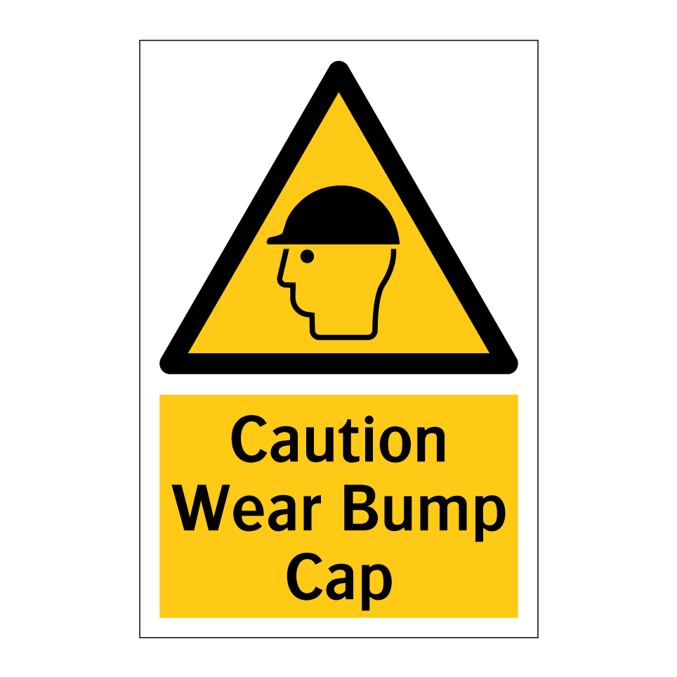 Caution Wear Bump Cap