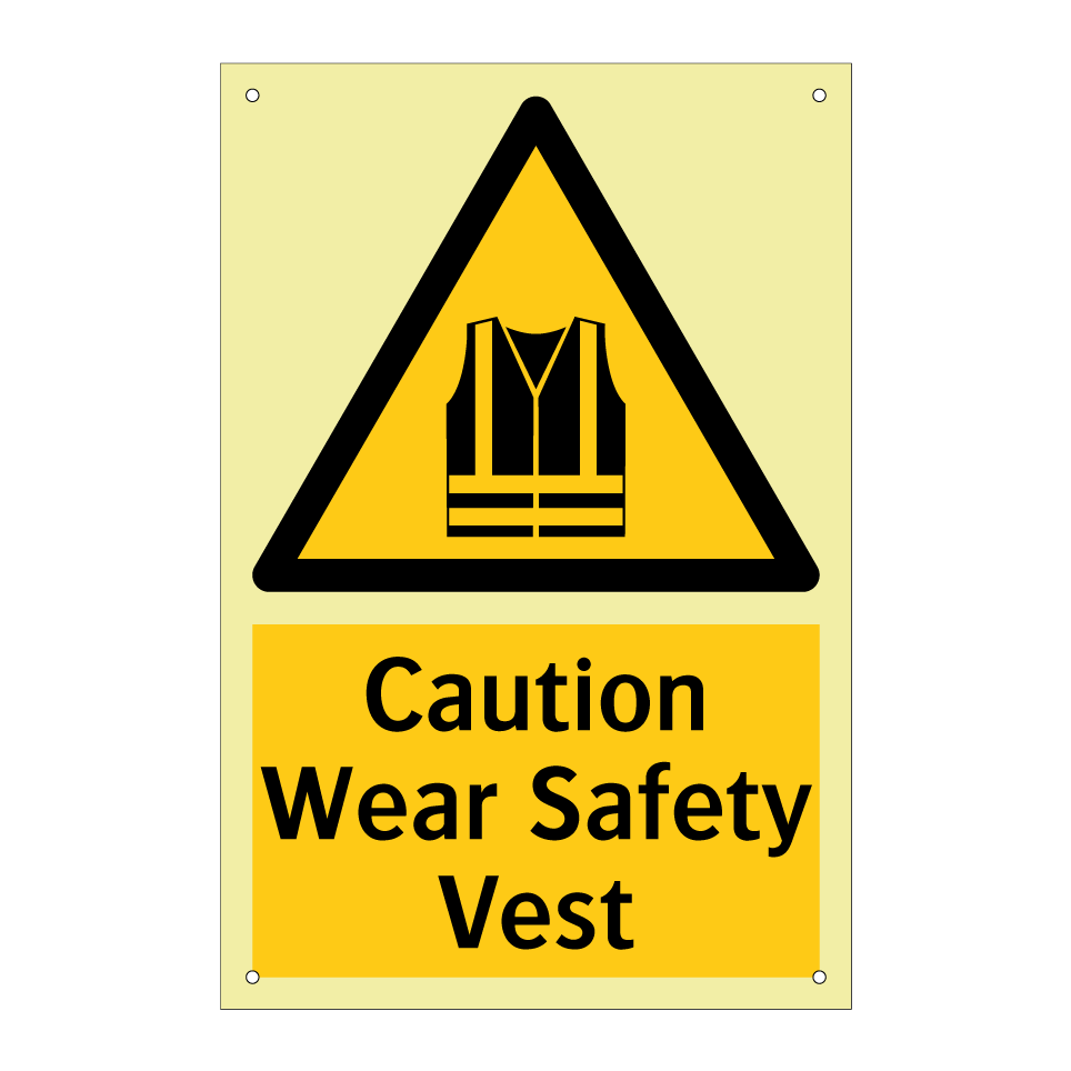 Caution Wear Safety Vest