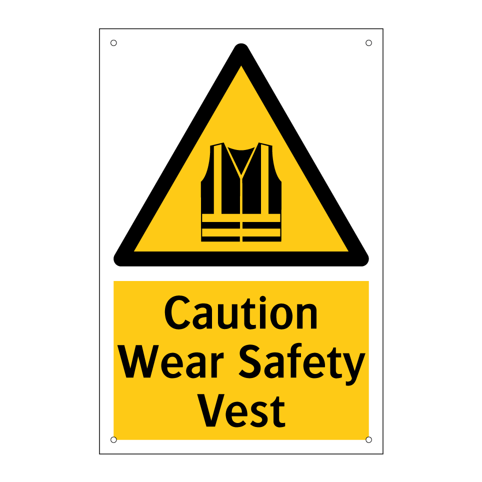 Caution Wear Safety Vest