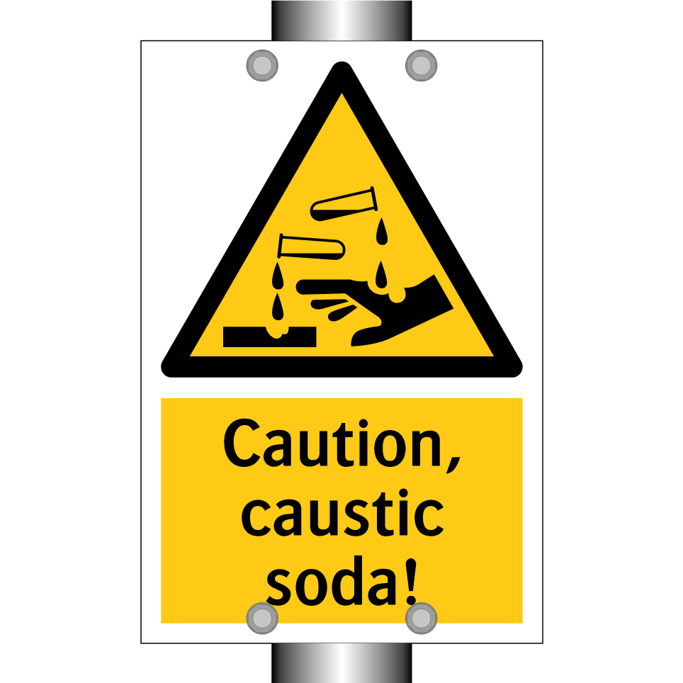 Caution, caustic soda!