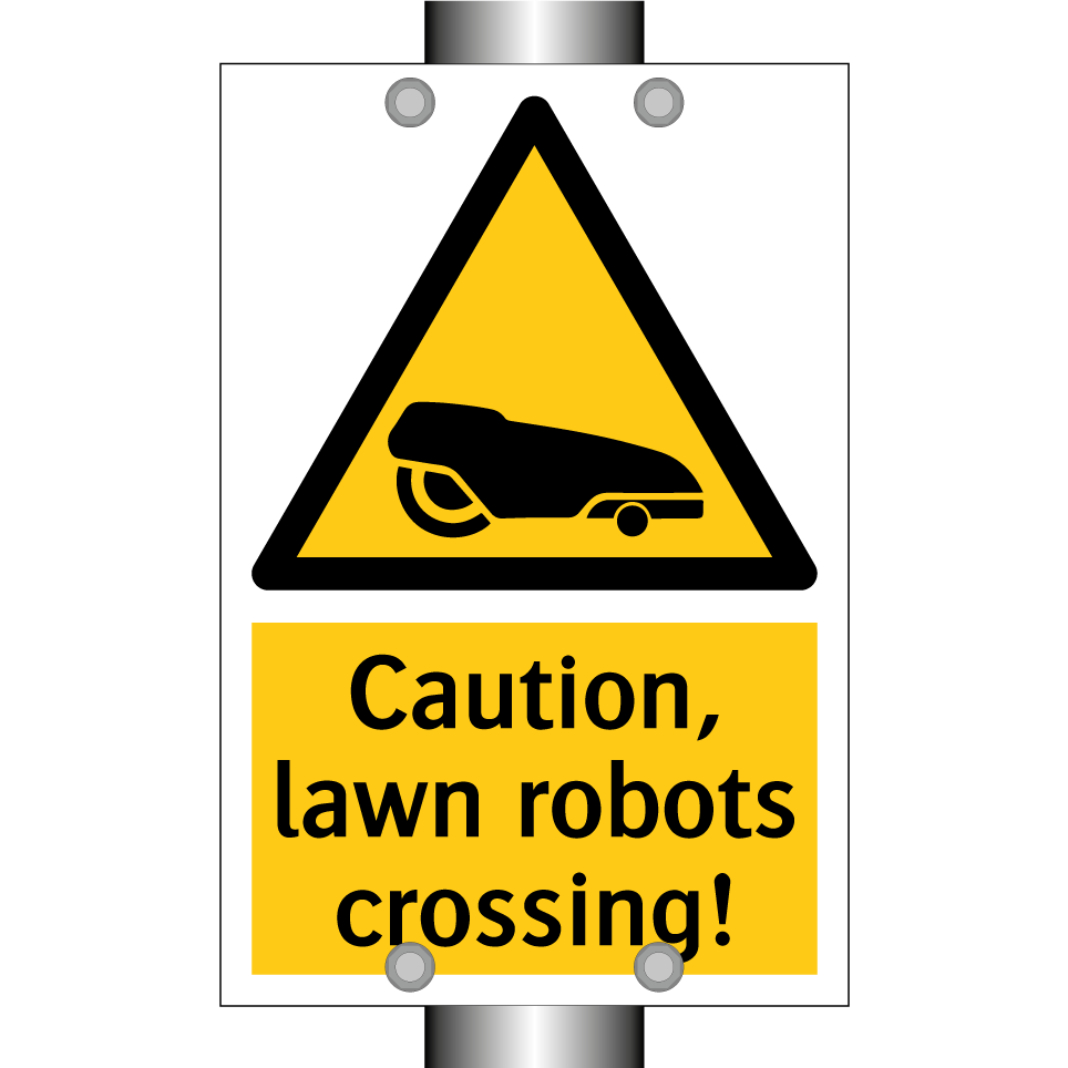Caution, lawn robots crossing!