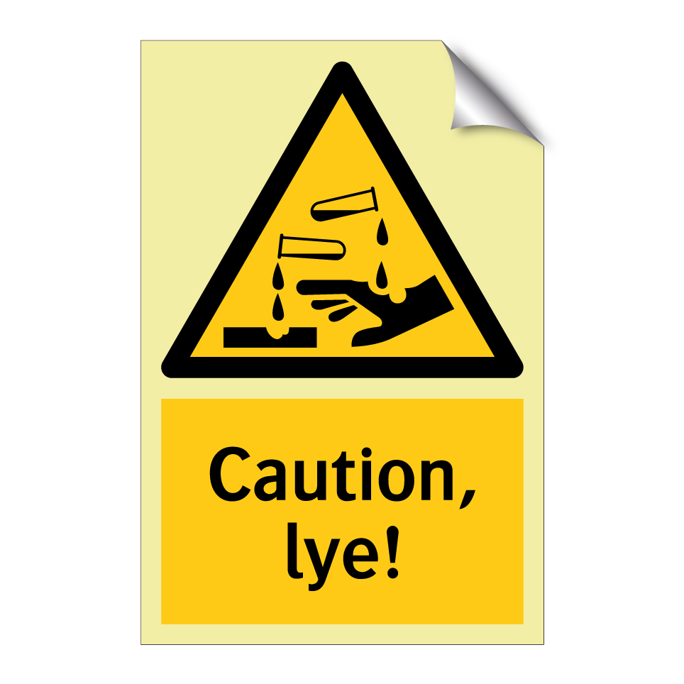 Caution, lye!