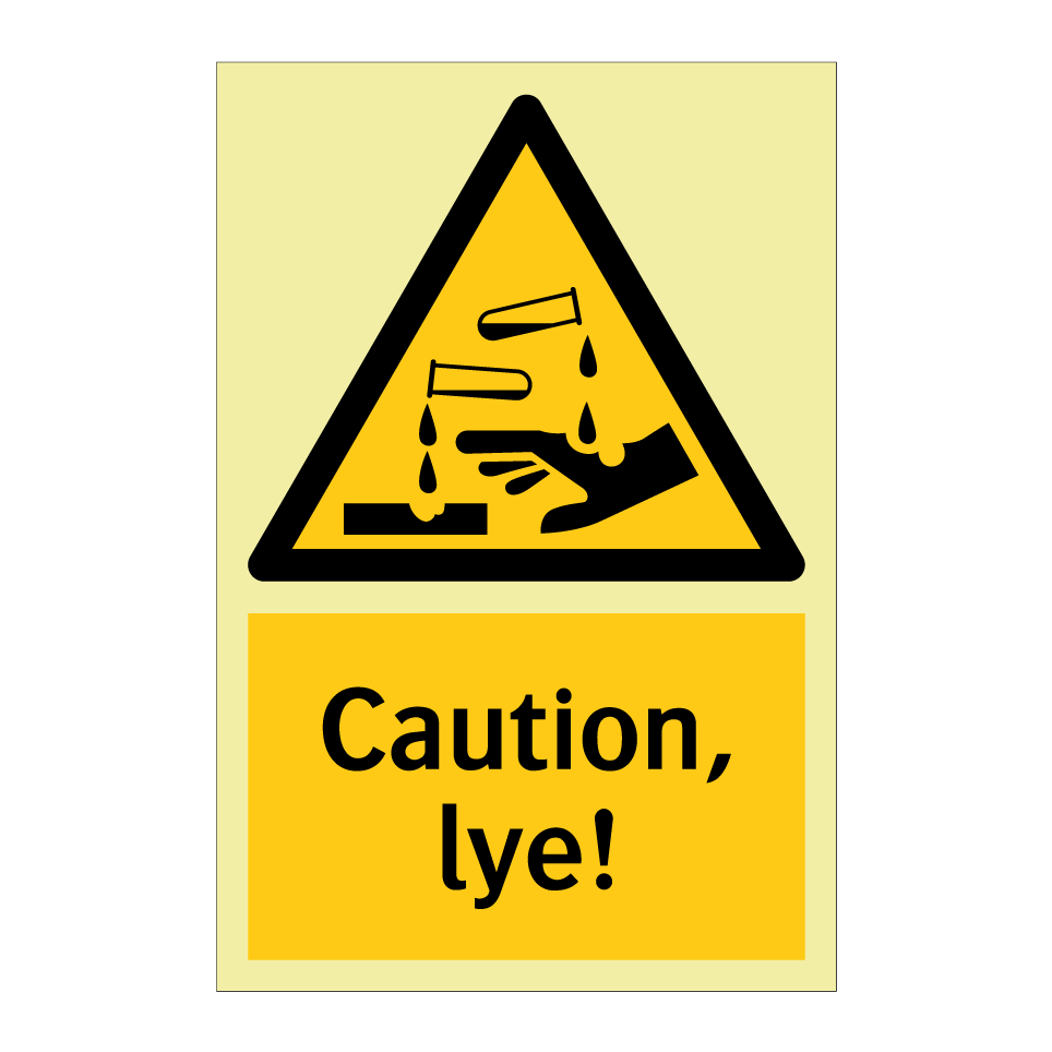 Caution, lye!