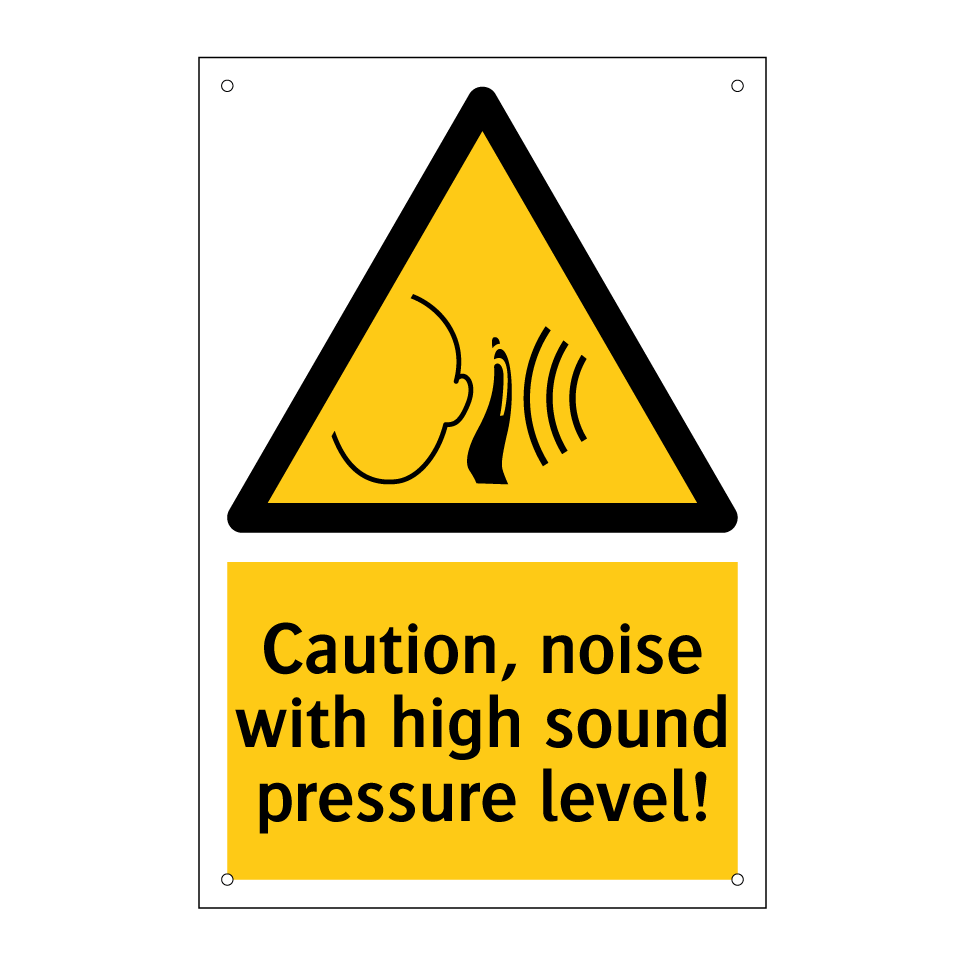 Caution, noise with high sound pressure level!