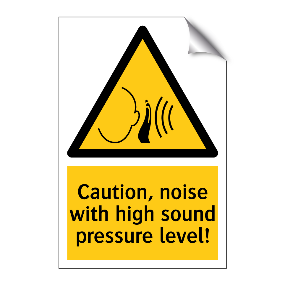 Caution, noise with high sound pressure level!