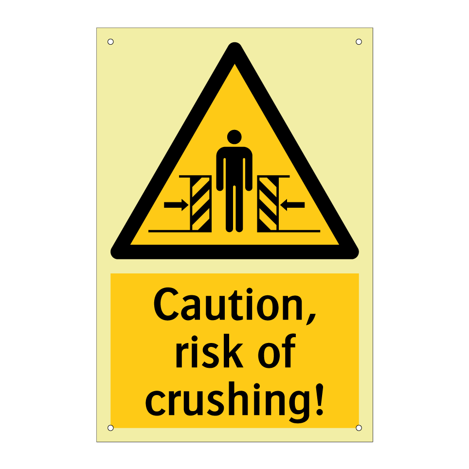 Caution, risk of crushing!