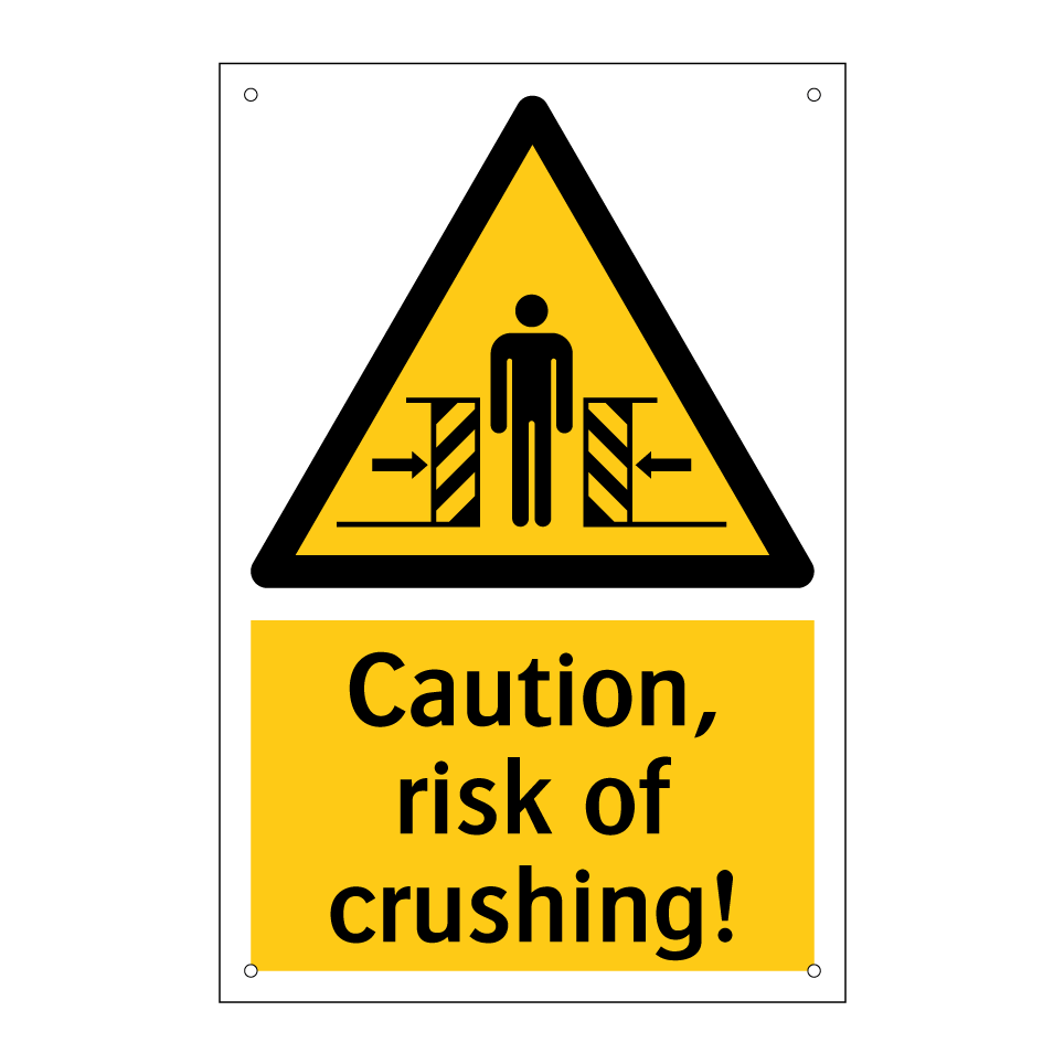 Caution, risk of crushing!