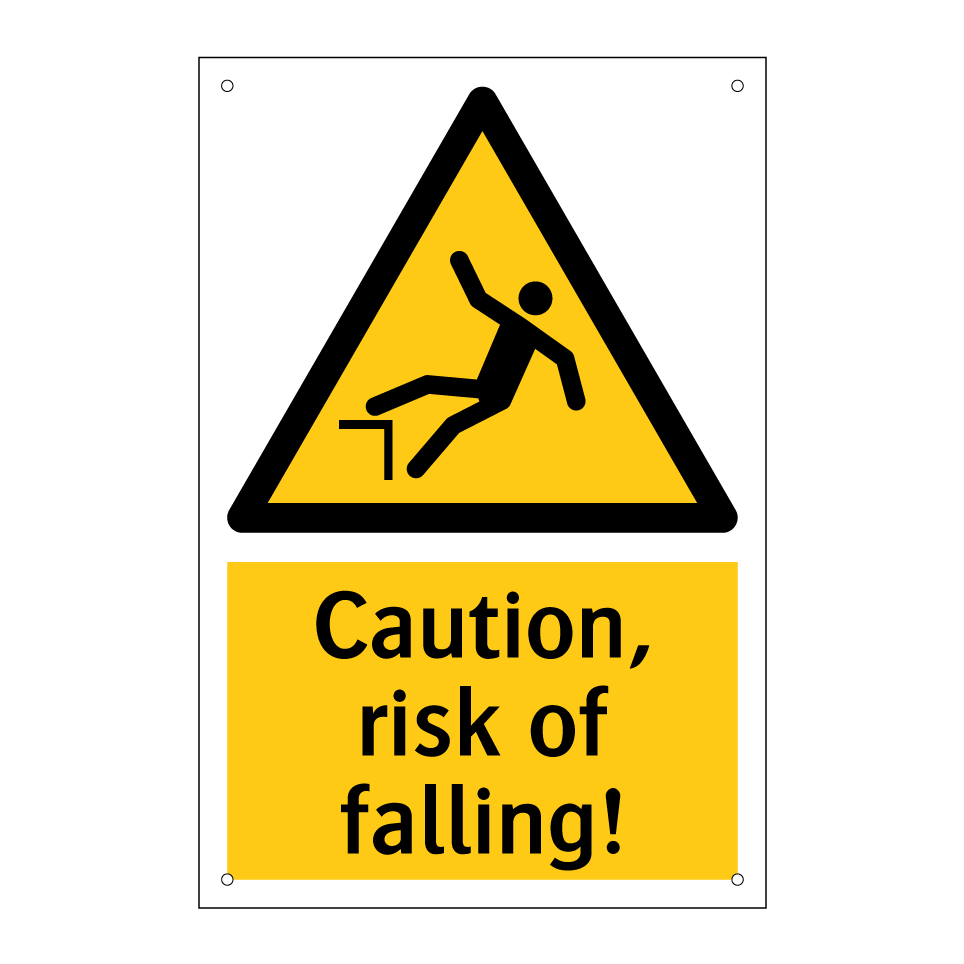 Caution, risk of falling!