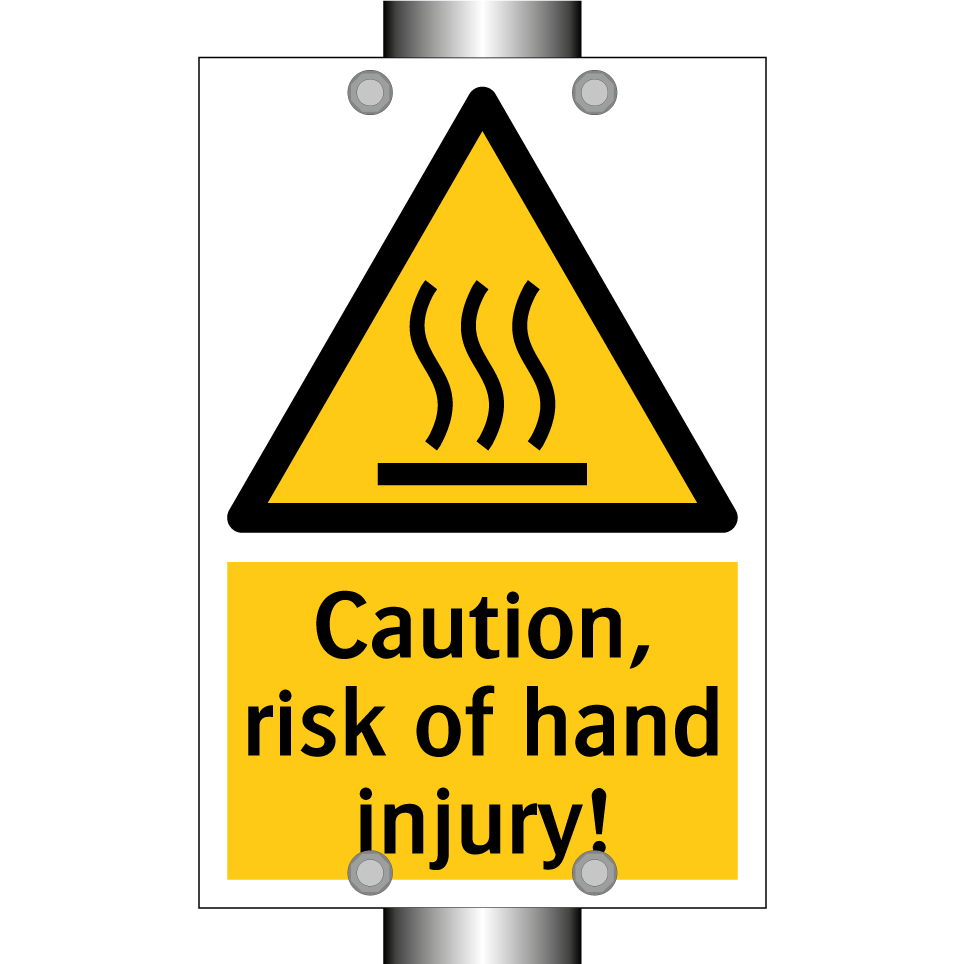 Caution, risk of hand injury!