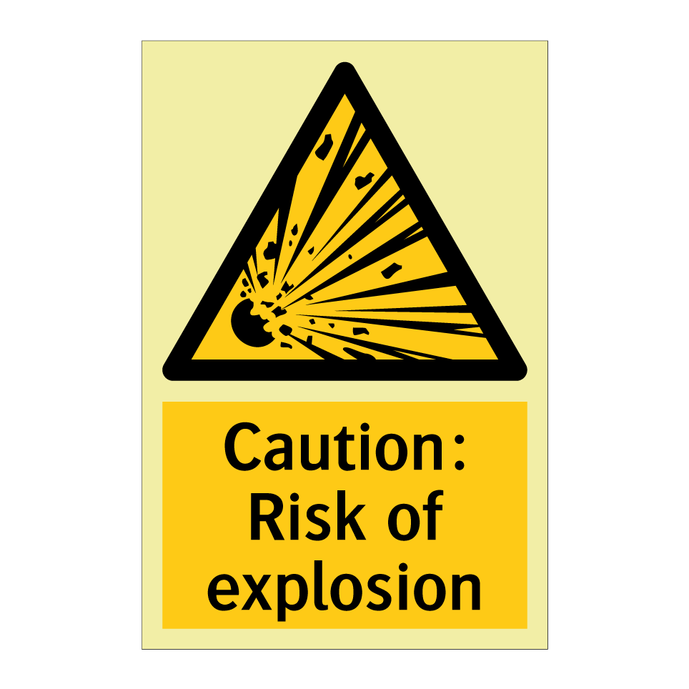 Caution: Risk of explosion