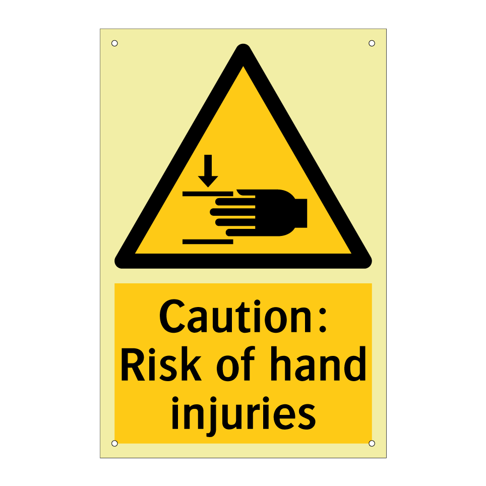 Caution: Risk of hand injuries