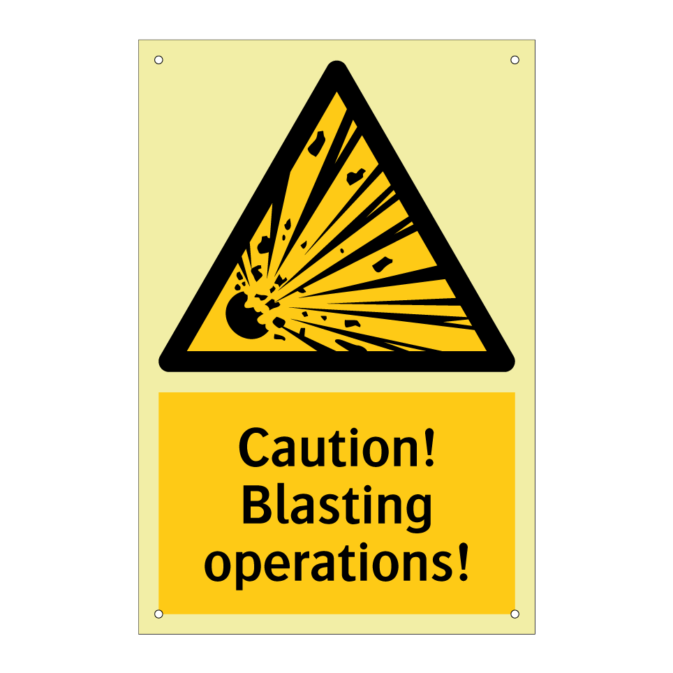Caution! Blasting operations!