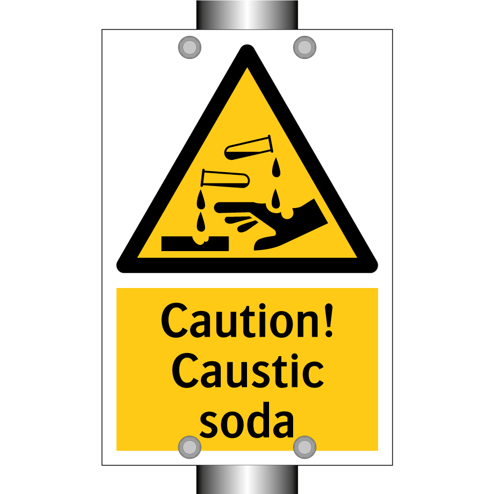 Caution! Caustic soda