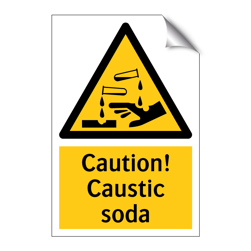 Caution! Caustic soda