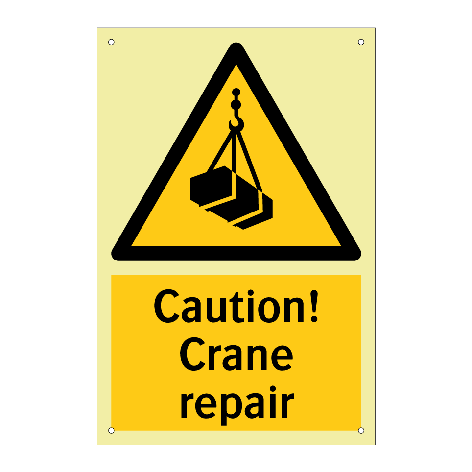 Caution! Crane repair