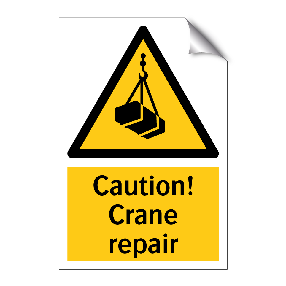 Caution! Crane repair