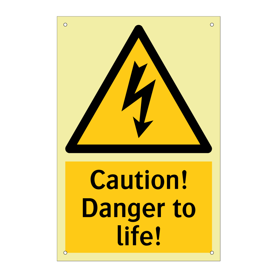 Caution! Danger to life!