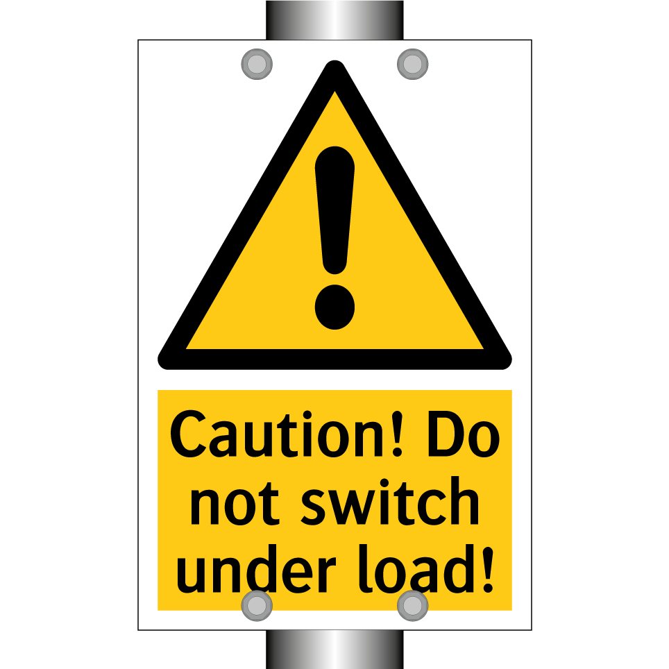 Caution! Do not switch under load!