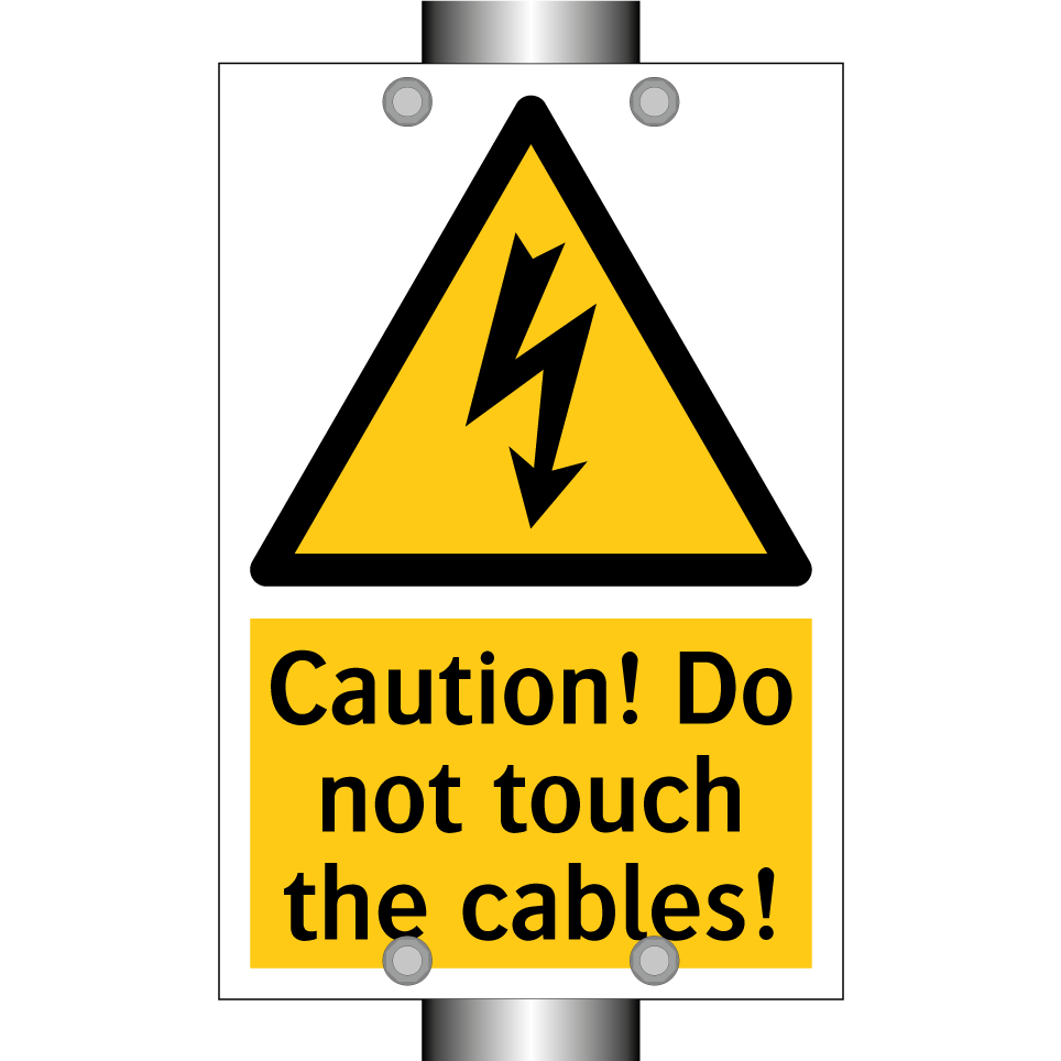 Caution! Do not touch the cables!