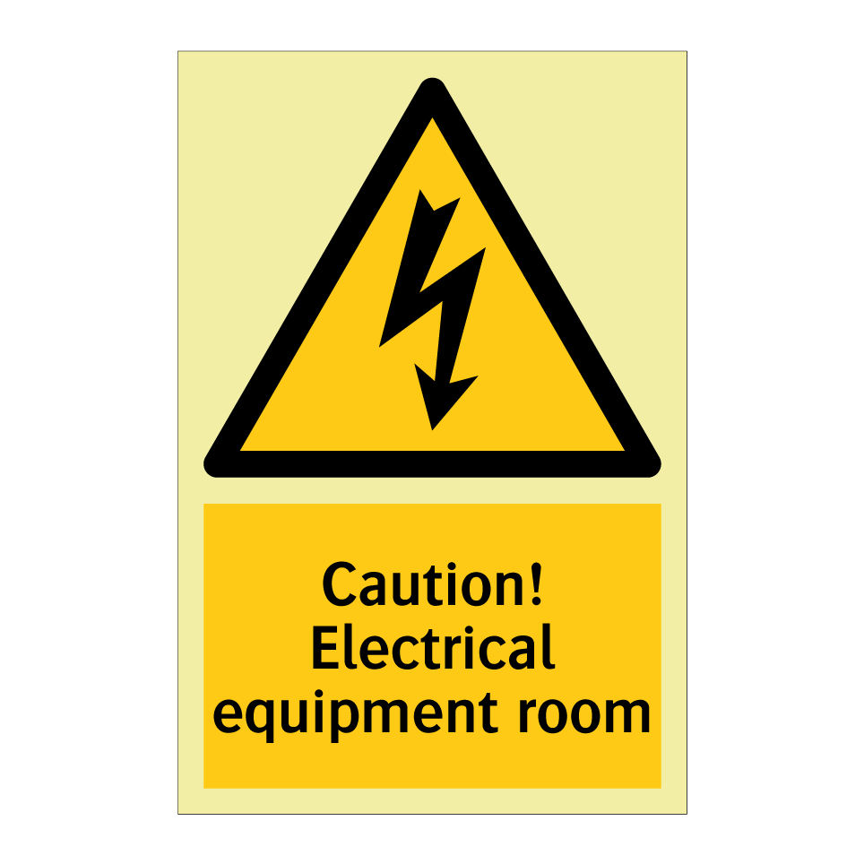 Caution! Electrical equipment room