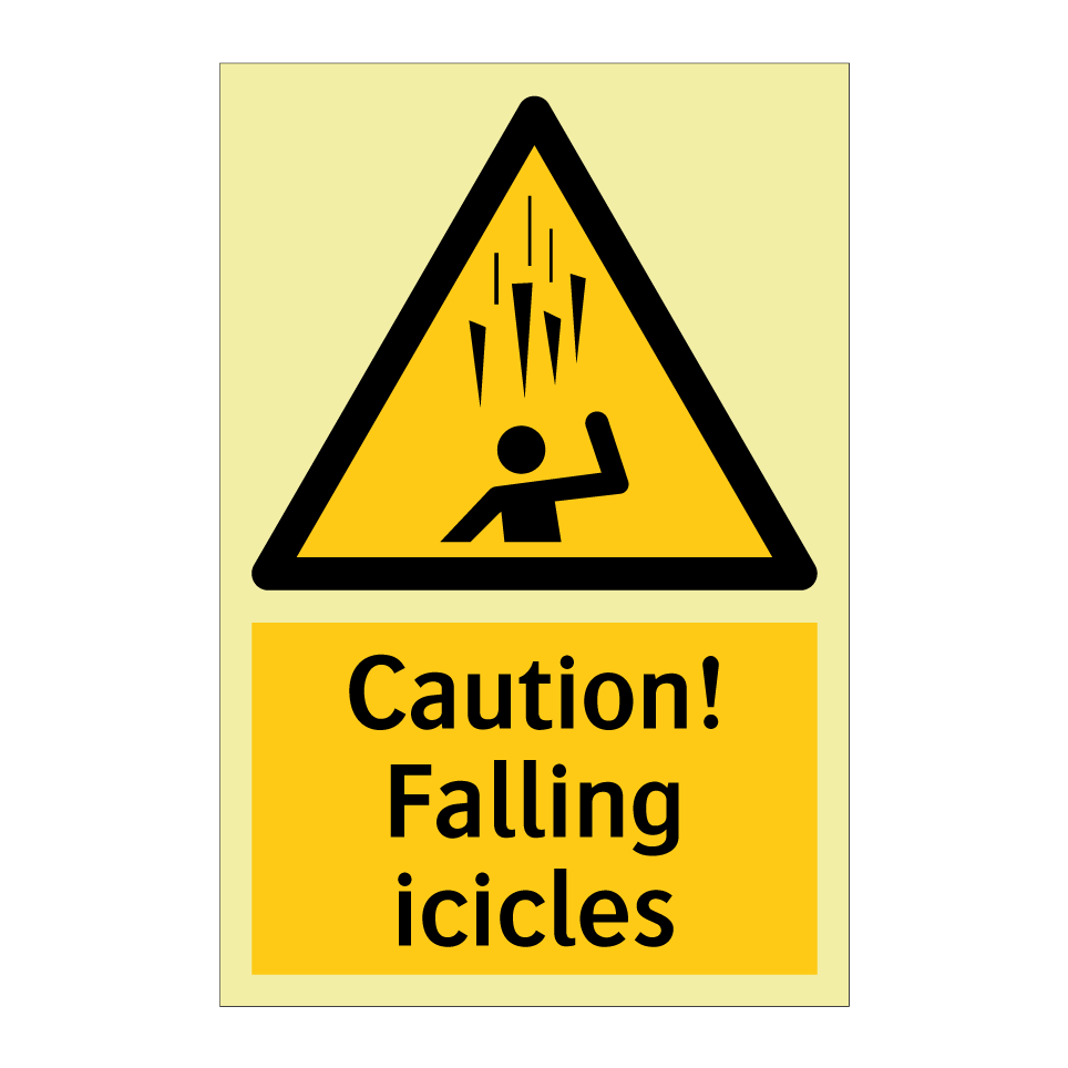 Caution! Falling icicles