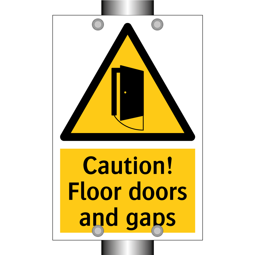 Caution! Floor doors and gaps