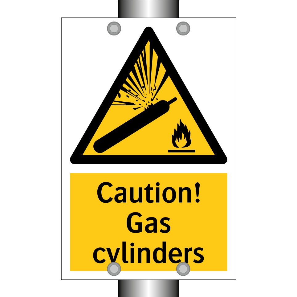 Caution! Gas cylinders