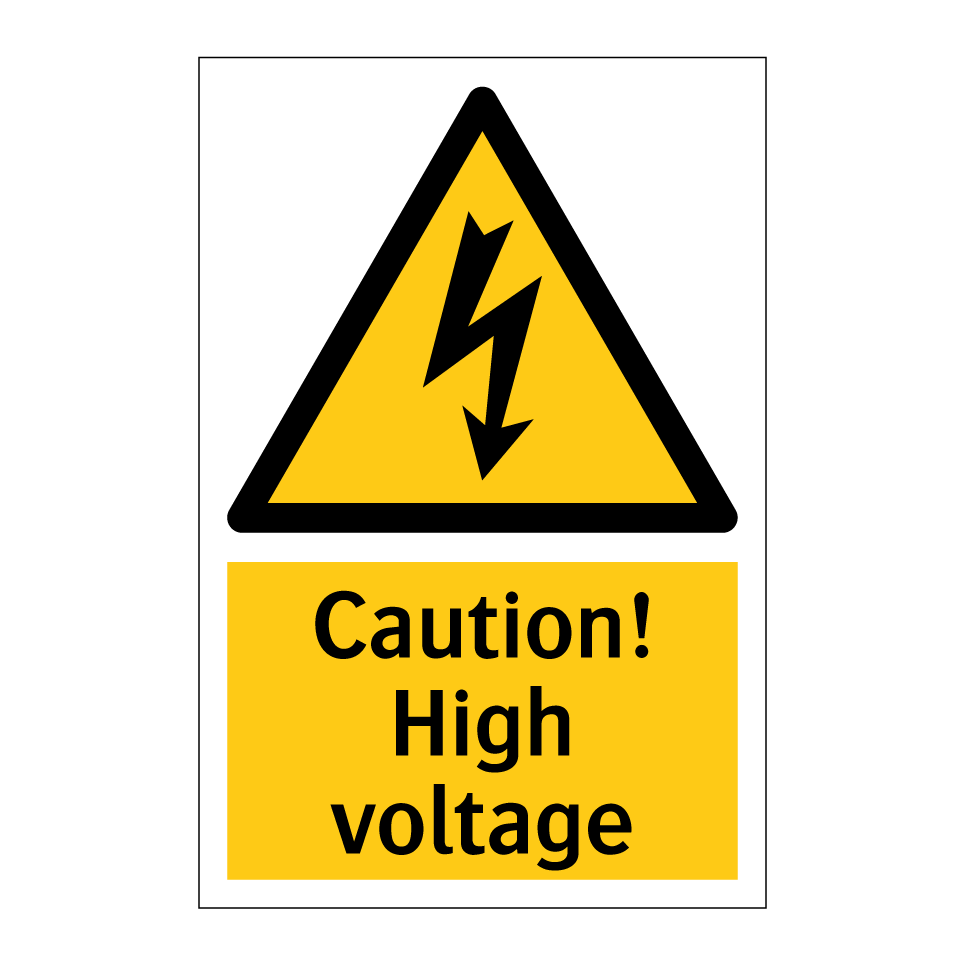 Caution! High voltage