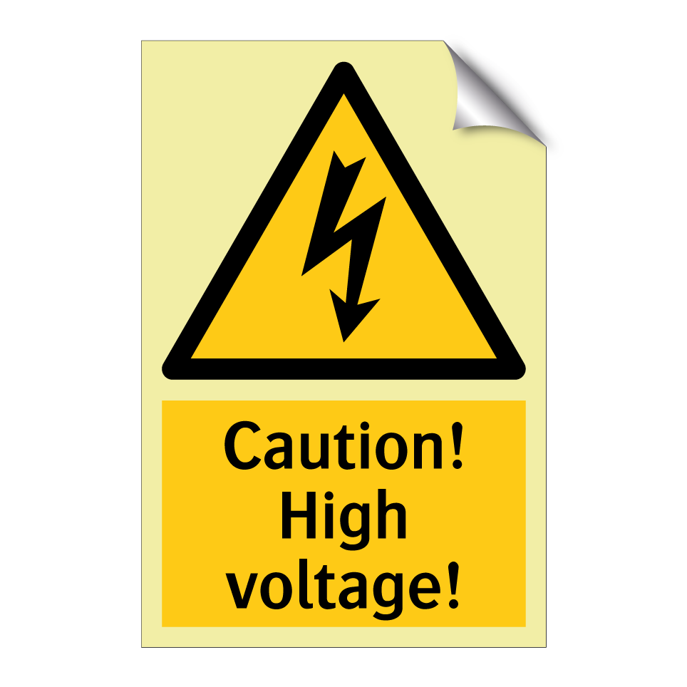 Caution! High voltage!