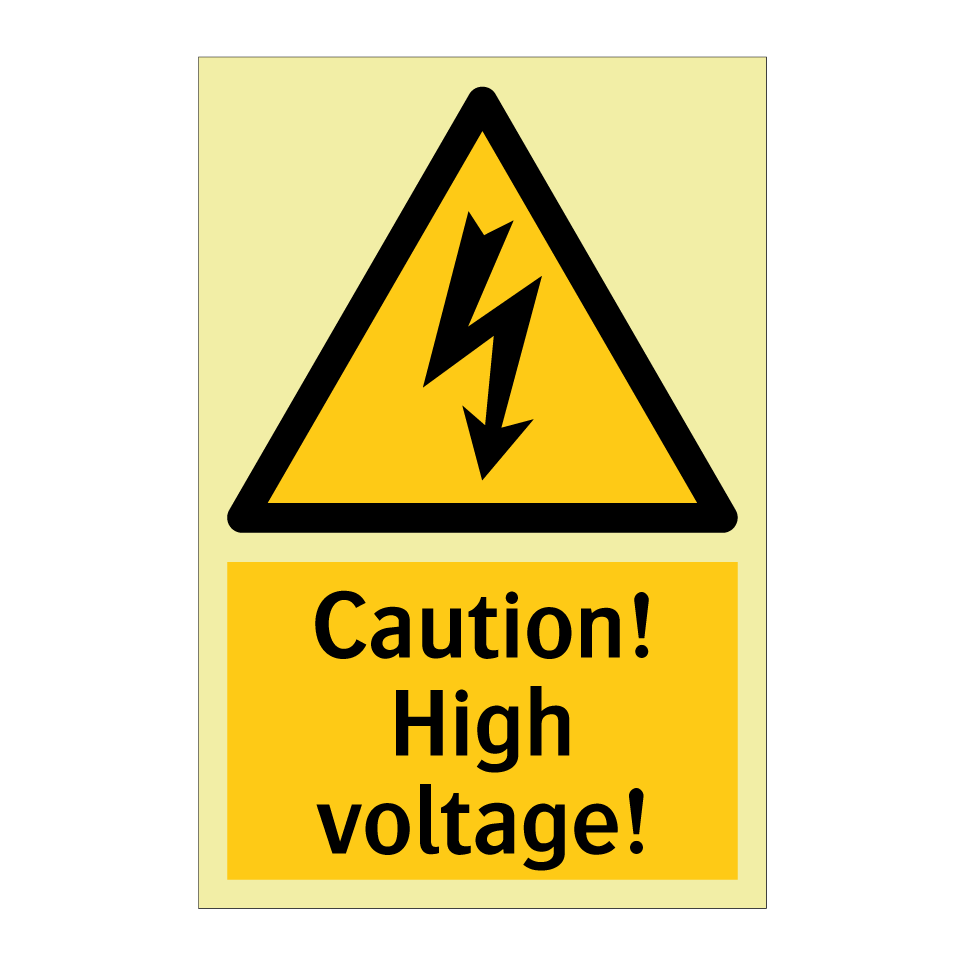 Caution! High voltage!
