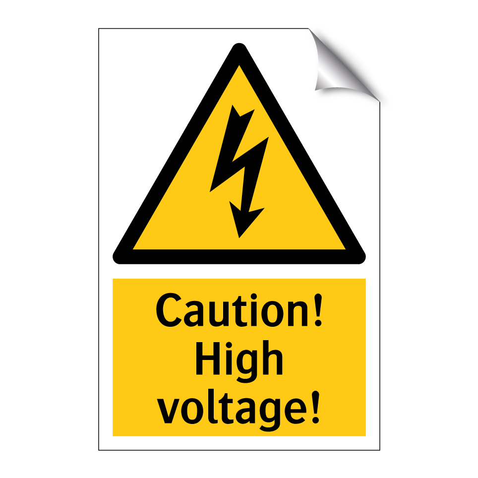 Caution! High voltage!