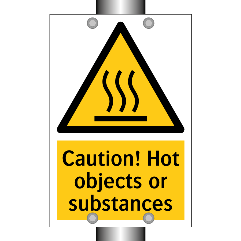 Caution! Hot objects or substances