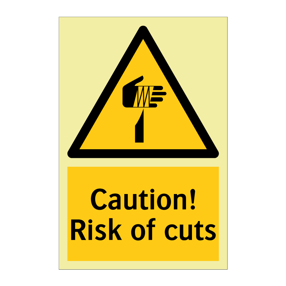 Caution! Risk of cuts