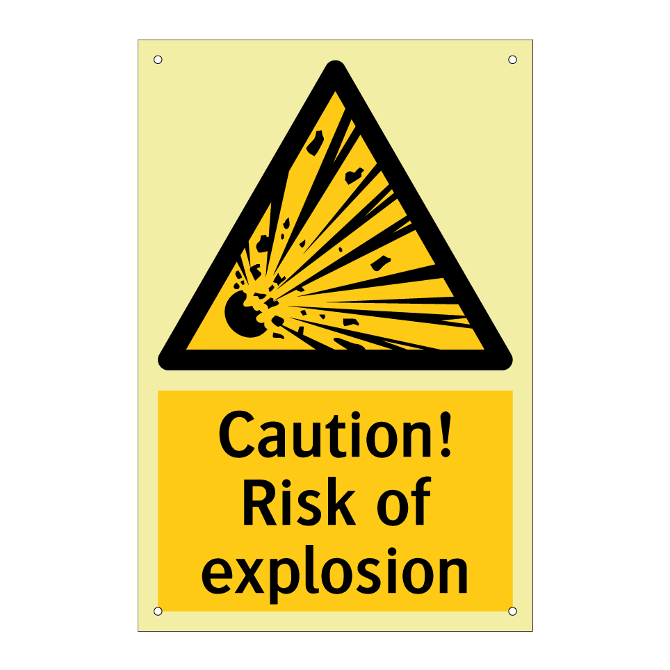 Caution! Risk of explosion